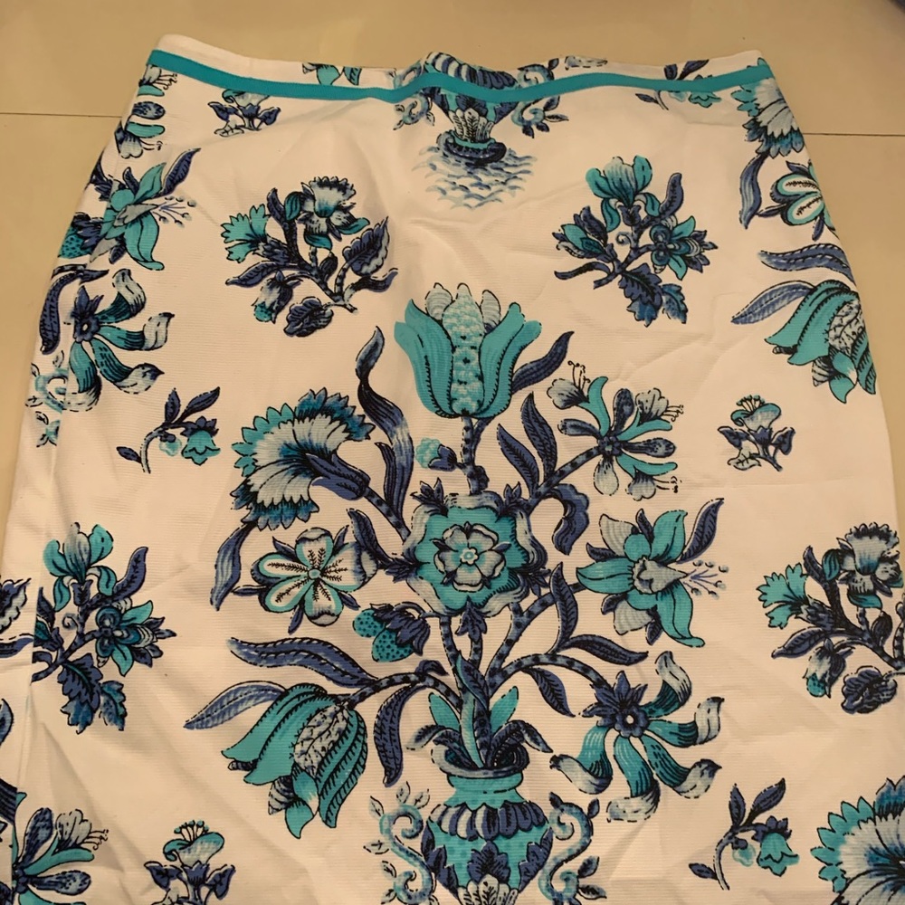 Talbots white pencil skirt